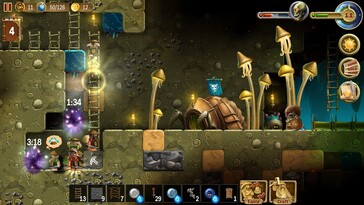 An image showing dwarves mining in Craft The World.