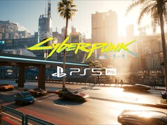 Banner for Cyberpunk 2077 PS5 Pro update is shown