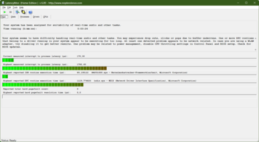 The high DPC latencies prevent the use of real time multimedia software.