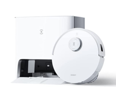 The ECOVACS DEEBOT T10 turbo robot vacuum cleaner has a self-cleaning docking station. (Image source: ECOVACS)