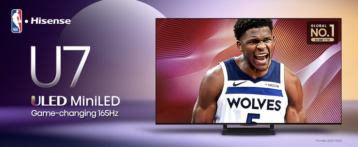 The Hisense U7QG Mini LED TV. (Image source: Hisense)