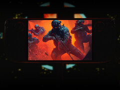 The Multiplayer Madness 2026 bundle has nine games and one DLC. Pictured: Steam Deck with the cover picture of Phantom Squad.