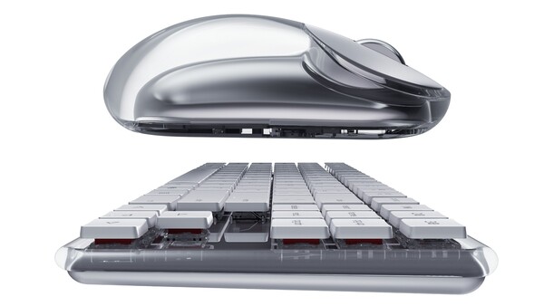 Side view of the Lenovo 900 Wireless Low Profile Mechanical Keyboard Mouse. (Image source: Lenovo)