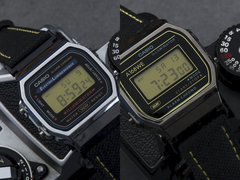An image of the black and chrome variants of the new N168 watches.