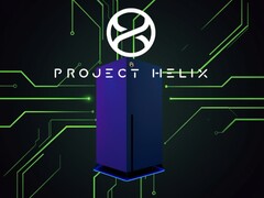 A banner showing a Project Helix Xbox console concept
