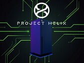 A banner showing a Project Helix Xbox console concept