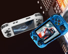 The R46H is another horizontal retro gaming handheld based around a Rockchip RK3326 chipset. (Image source: Amazon)