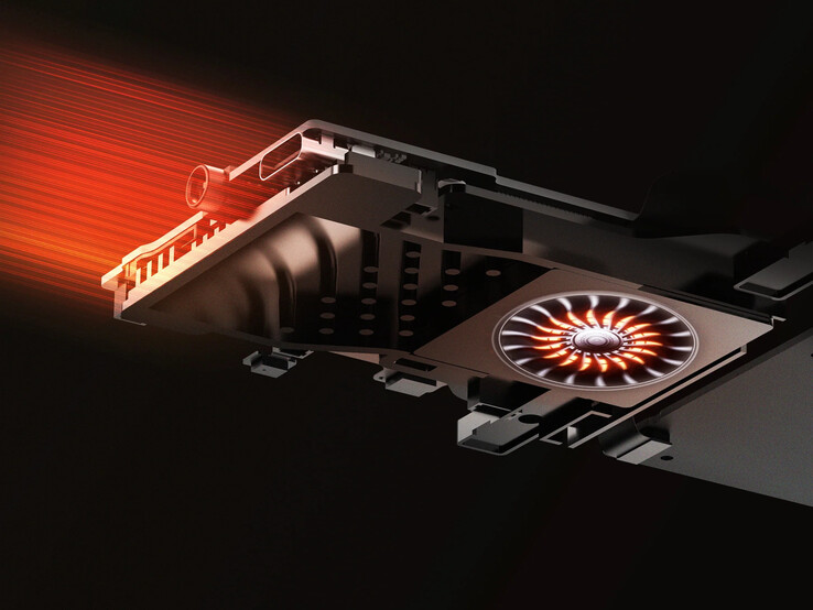 The Retroid Pocket Classic will use a small active cooling solution to keep its 4 nm Snapdragon chipset in check. (Image source: Retroid)