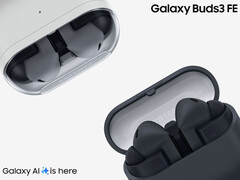 The Galaxy Buds 3 FE will be available from September 5, 2025. Pictured: two colors of the wireless earbuds. (Image source: Samsung - edited)