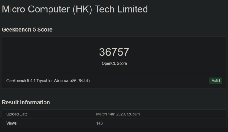 (Image Source: Geekbench)