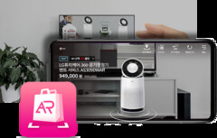 The new LG U+ app allows the user to shop in AR. (Source: LG)