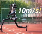 Unitree’s humanoid H1 reached a top speed of 10.1 m/s in a sprint, but still remained clearly behind Usain Bolt in the overall 100-meter time.