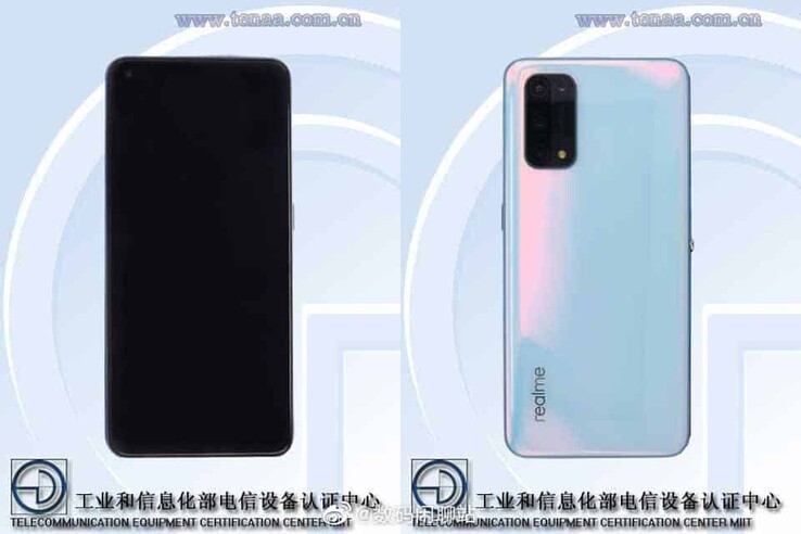 Realme 5G smartphone. (Image source: via TENAA)