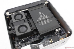 The GTI15 Ultra is one of the few mini PCs with integrated speakers, integrated mics, and an integrated PSU all in one (Image source: Notebookcheck)