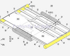 Both sides of the central display expand via a sliding mechanism. (Source: Patently Mobile)