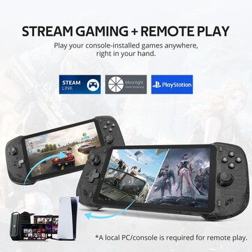 The Abxylute One Pro can also be used for remote play and to stream games from a PC. (Image source: Abxylute)