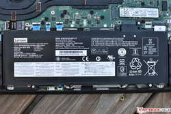 The internal 57 Wh Li-Ion battery