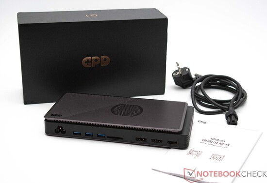 GPD's G1 graphics dock remains rather awkward and expensive - but a brand with MSI's scale and momentum could see much more interest in a more polished product. (Image: Notebookcheck)