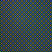 Microscope photo: Subpixel structure of an OLED panel
