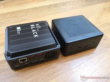 Left: WD D50 Game Dock, Right: Intel NUC 11 PAQ