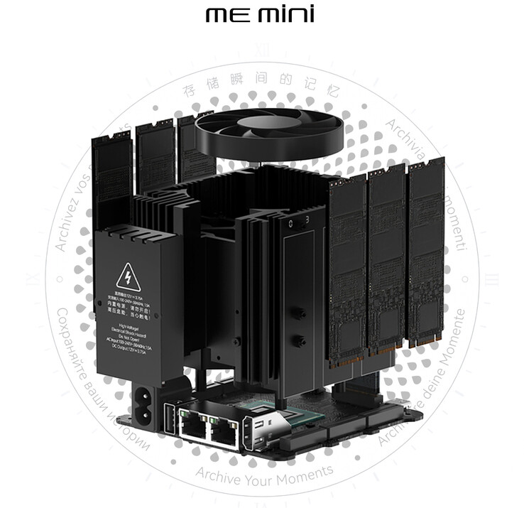 Internals of the Beelink ME mini (Image source: Beelink)