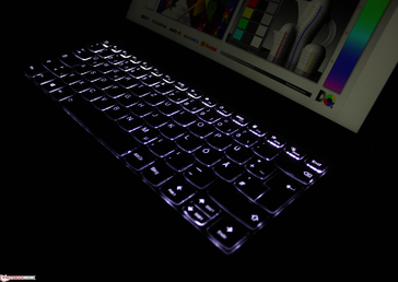 Three-level keyboard backlighting