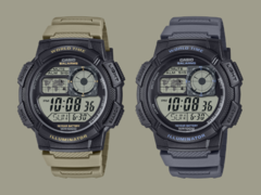 The Casio AE-1000W-5AV (left) and AE-1000W-8AV (right) watches are expected to launch in May. (Image source: Casio)
