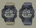 The Casio AE-1000W-5AV (left) and AE-1000W-8AV (right) watches are expected to launch in May. (Image source: Casio)