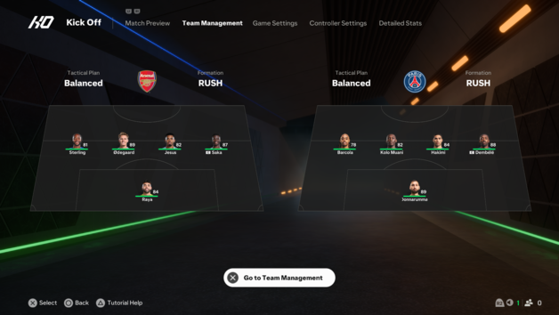 In Rush, four players and an automated goalie face-off in a 7-minute medley. (Image source: Notebookcheck)