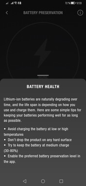 Notes on battery health