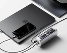 The early bird offer makes the power bank drop to $149. Pictured: the Sharge 300 powering 3 devices at the same time.