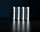 An image showing four AA battery cells
