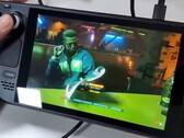 The Steam Deck console takes on Cyberpunk 2077 without any hitches. (Image source: via RepsUp100)
