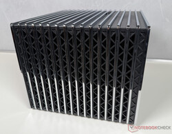 Ventilation and loudspeakers are concealed behind the side grilles