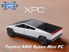 The Xyber XPC Mini PC is housed inside a Tesla Cybertruck replica. (Image source: Xyber)