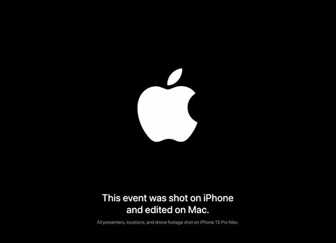Apple states it's 'Scary Fast' event was shot on iPhone. (Source : Apple)