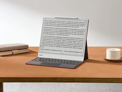 The Boox Note Max doubles as a 2-in-1 thanks to its optional keyboard accessory. (Image source: Boox)
