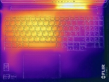 Stress test surface temperatures (top)