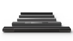 A collection of new Vizio soundbars. (Source: Vizio)