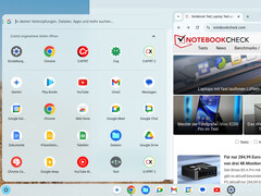 Chrome Flex user interface. (Image source: Notebookcheck)