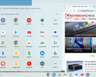 Chrome Flex user interface. (Image source: Notebookcheck)