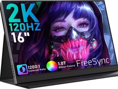 Hongo 2K 16-inch 120 Hz portable monitor just got even cheaper at just US$140 for Amazon Prime users (Source: Amazon)