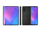 An unofficial render of the Galaxy Fold 2 (Image source: WindowsUnited.de)
