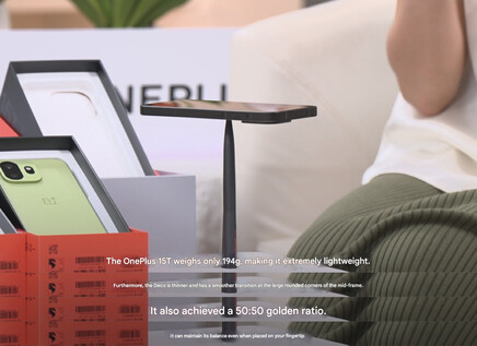 A screenshot from the OnePlus 15T live unveiling session (machine translated)