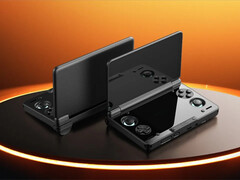 The AYN Thor will have dual OLED displays unlike the Ayaneo Pocket DS. (Image source: AYN Technologies)