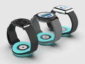 The Afon needle-free CGM can be attached to a smartwatch or wearable monitor that displays BG levels. (Image source: Afon)