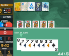 A screenshot from Balatro (above), while an screengrab from "Balatro" programmed onto the NumWorks calculator. (Image source: Steam / u/RKI3000 on the r/Balatro subreddit)