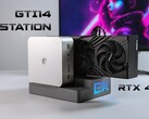 Beelink EX eGPU dock connects to a PCIe 4.0 x8 slot of compatible mini PCs (Image source: ETA Prime)