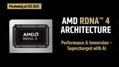 AMD RDNA 4 gets previewed at CES 2025. (Image Source: AMD)