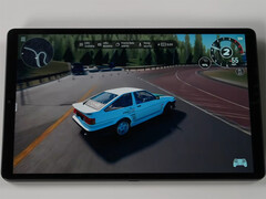 The native gaming and emulation performance is shown to be solid. Pictured: CarX DR3 running on the tablet.
